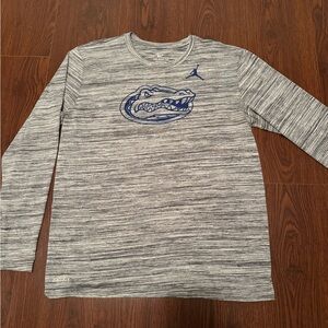 Nike Men's Heather Gray Long Sleeve Tee